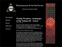 Tablet Screenshot of necromancers-online.com